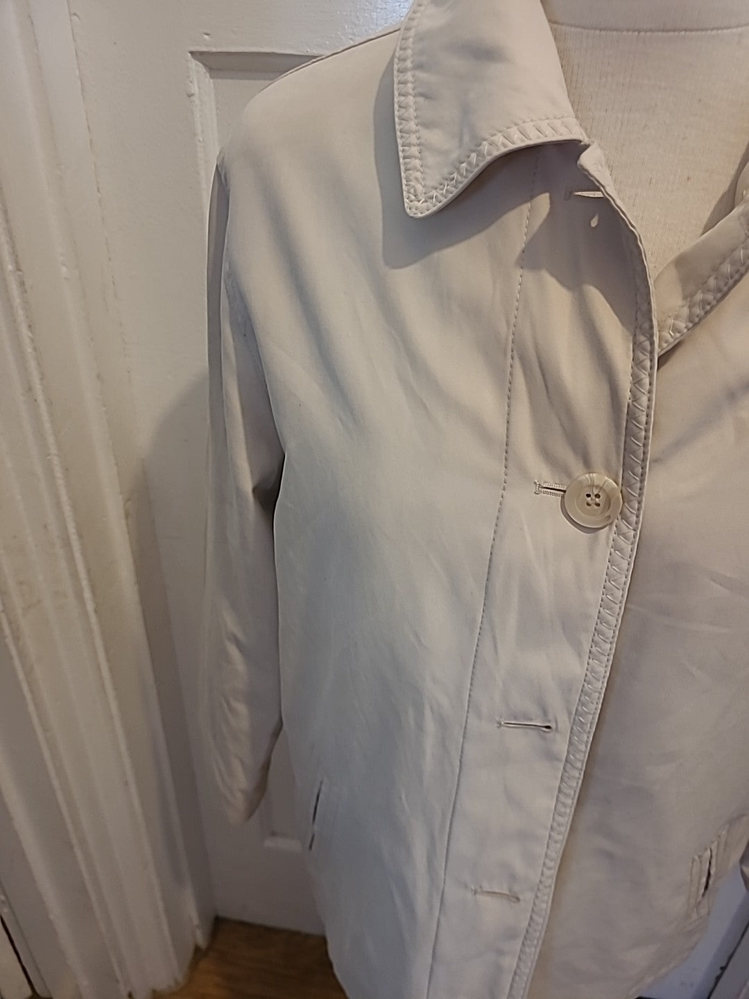 Ladies BHS size 12 Beige Lined Long Sleeved Coat