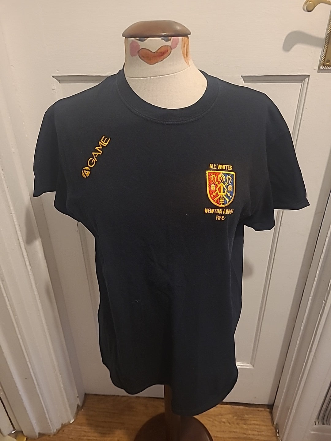 Mens Gildan Size Medium "Newton Abbot RFC" Black Tshirt