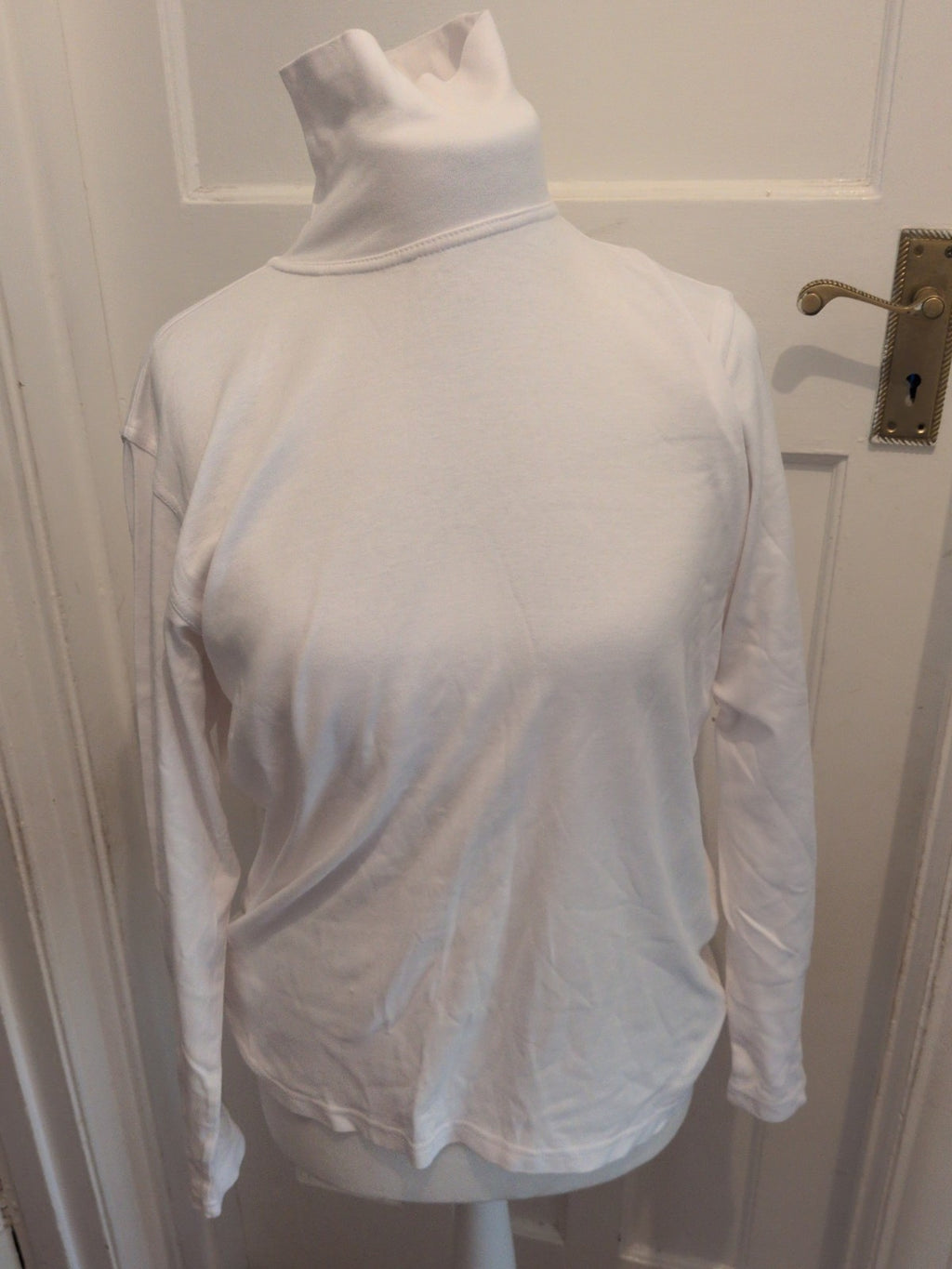 EWM 16 Approx High Neck White Blouse