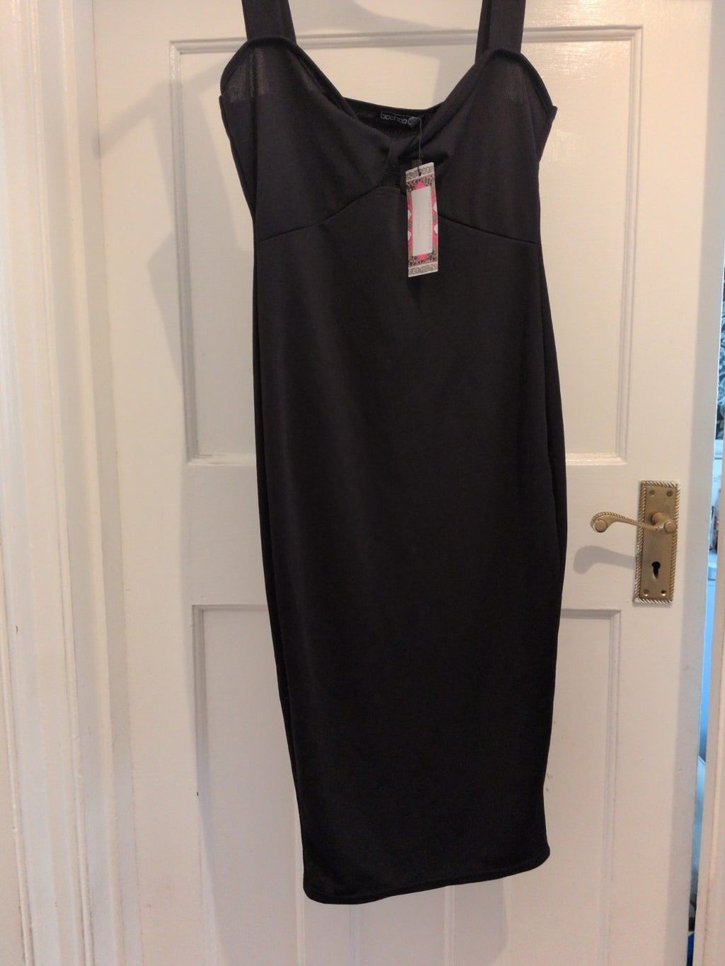 Brand New Boohoo Night 10 Black Sleeveless Dress