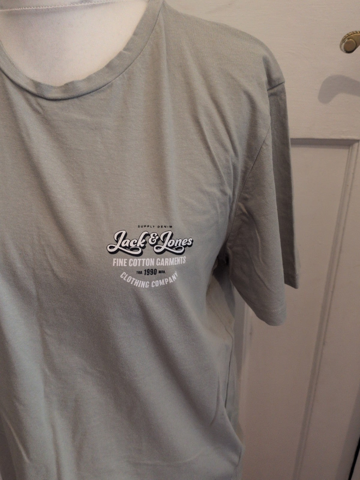 Jack Jones XL Grey Print Short Sleeve T-shirt