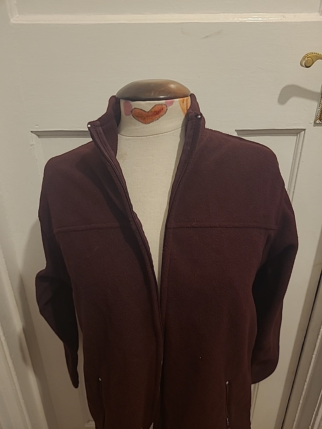 Ladies EWM Size 10/12 Purple Zip Through Warm Jacket