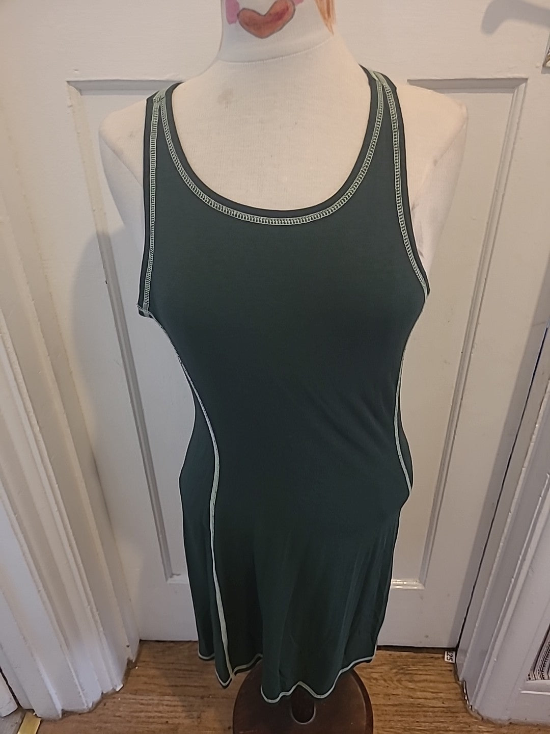 Bamboo Clothing Size 12 Dark Green Sleeveless Dress
