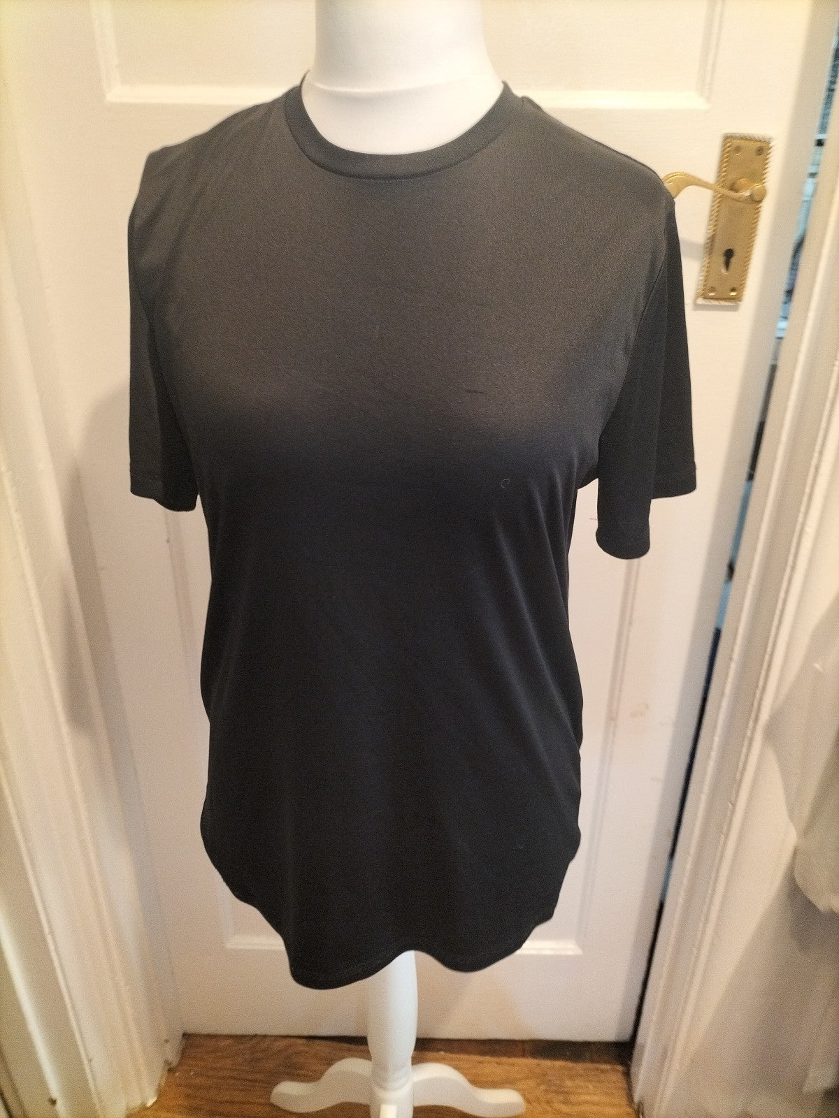 Unisex George Active Size Large Black Tshirt Short Sleeve