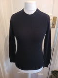 Mens Primark Size Small Black Knit Long Sleeved Jumper