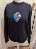 Musee D'art Large Navy Print Jumper Pullover