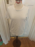 Ladies Primark Size Medium White Regular Fit Short Sleeved Tshirt