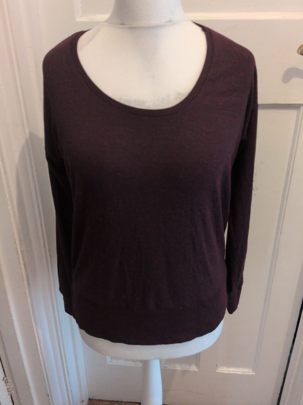 Next 10 Deep Purple Fleck Long Sleeve Jumper
