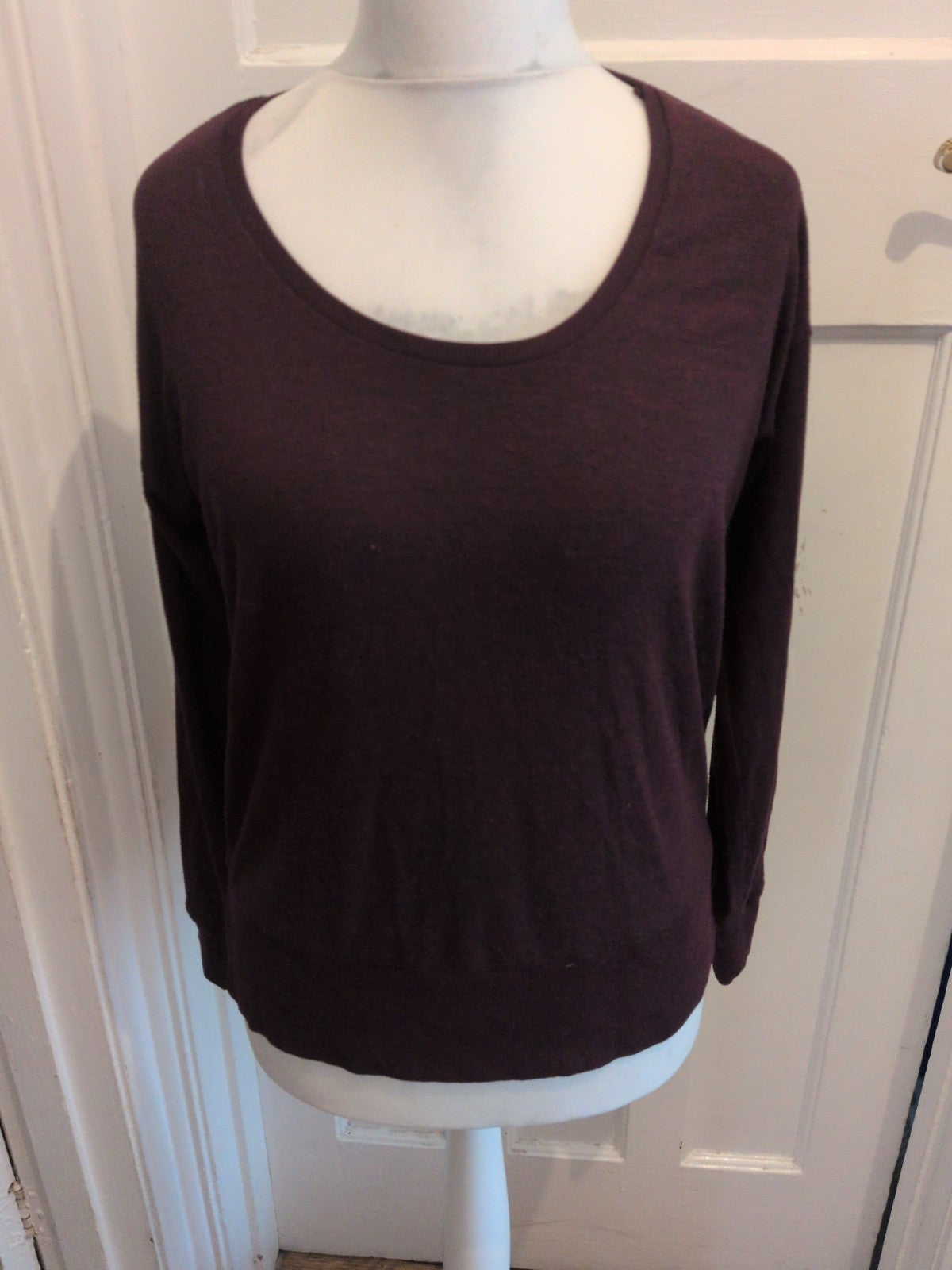 Next 10 Deep Purple Fleck Long Sleeve Jumper