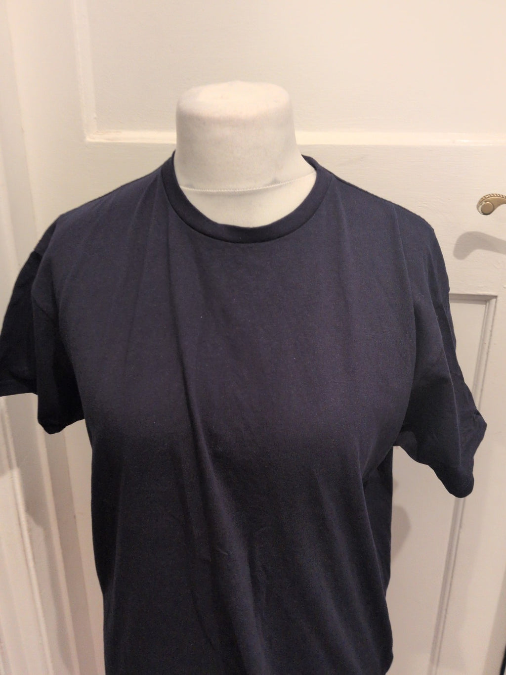 Uneek Large Navy Short Sleeve Plain T-shirt