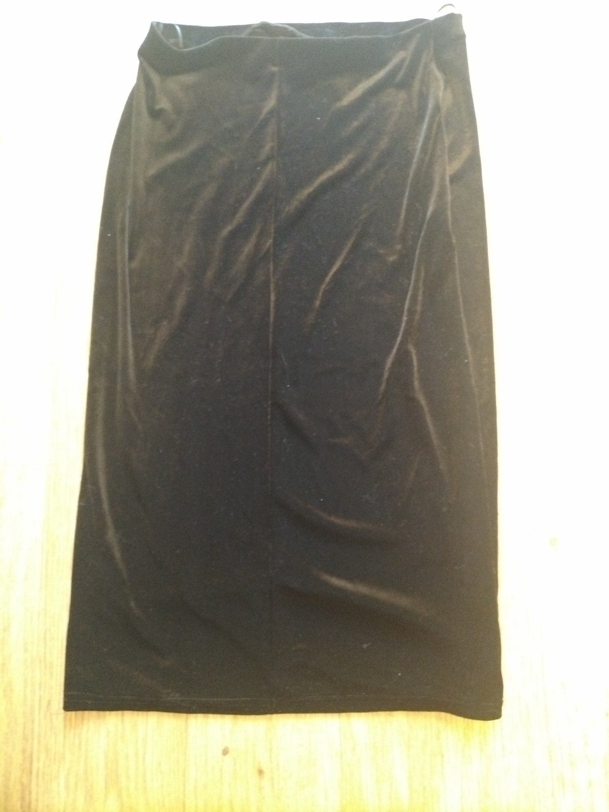 Ladies Peacocks Size 10 Velvety Elasticated Pencil Skirt