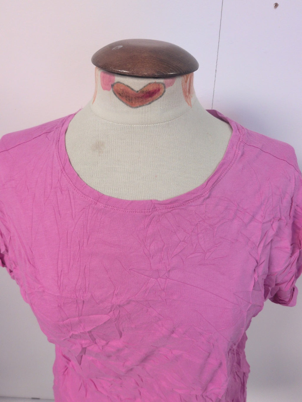Ladies Marks And Spencer Size Medium Pink Short Sleeve Tshirt