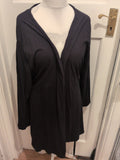 Peacocks 18-20 Black Robe Gown