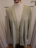 Ladies Monalisa Size M/L Green Long Sleeved Lightweight Blazer/Cardigan