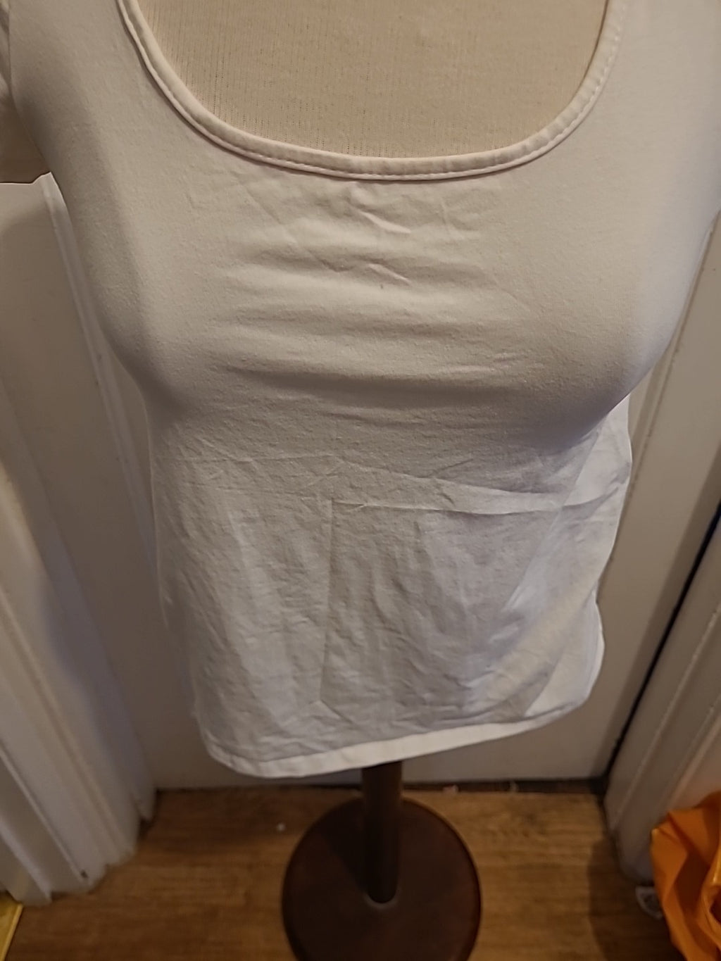 Ladies Shein Medium White Cap Sleeved Tshirt