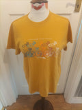 Mwns Trespass Size XS Mustard Cycling Design Short Sleeved Tshirt