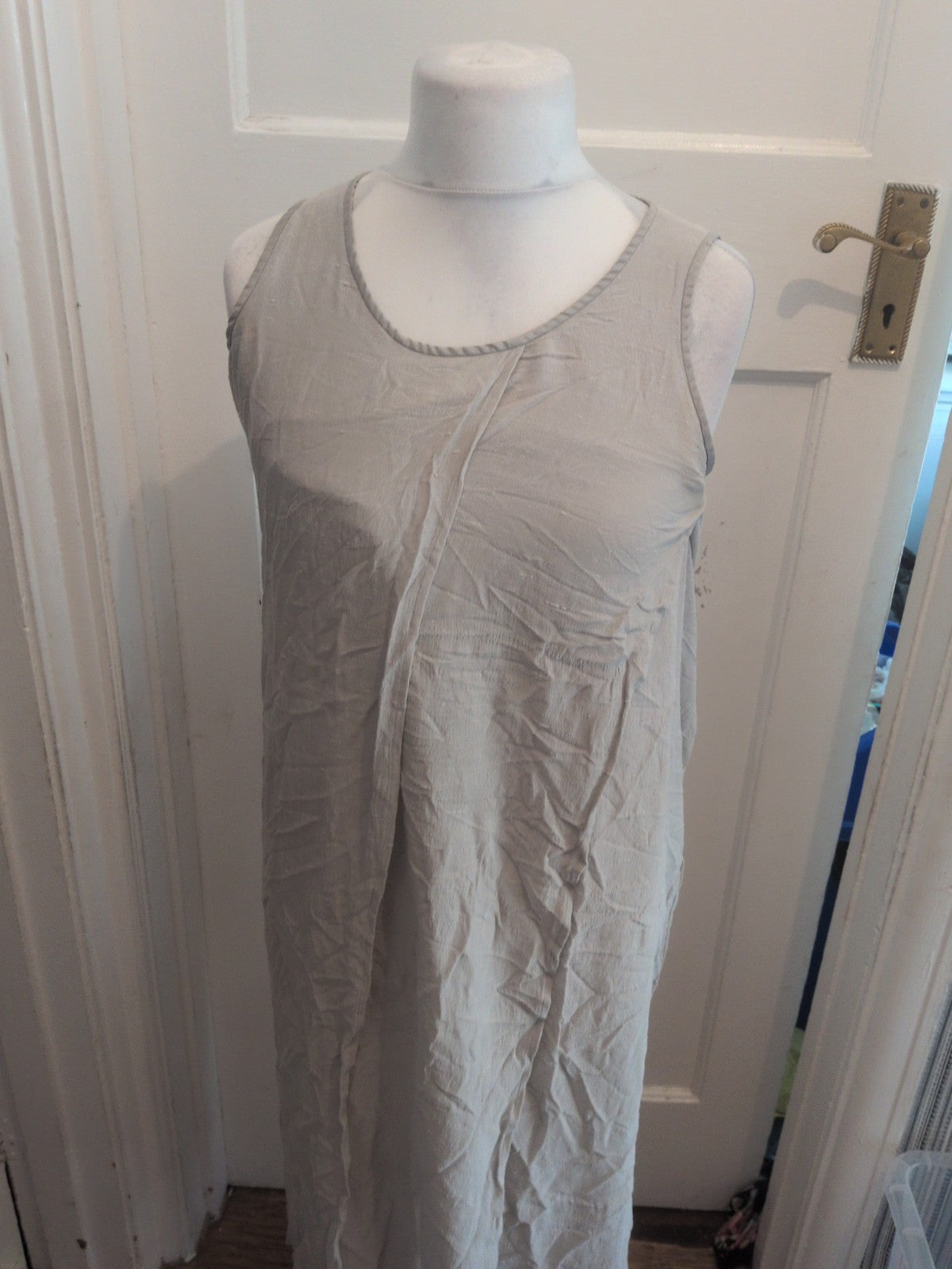 Sara Sturgeon 3 Grey Lined Sleeveless Dress