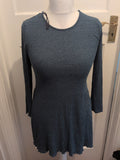 Ladies Divided Size 16 Teal Long Sleeved Dress