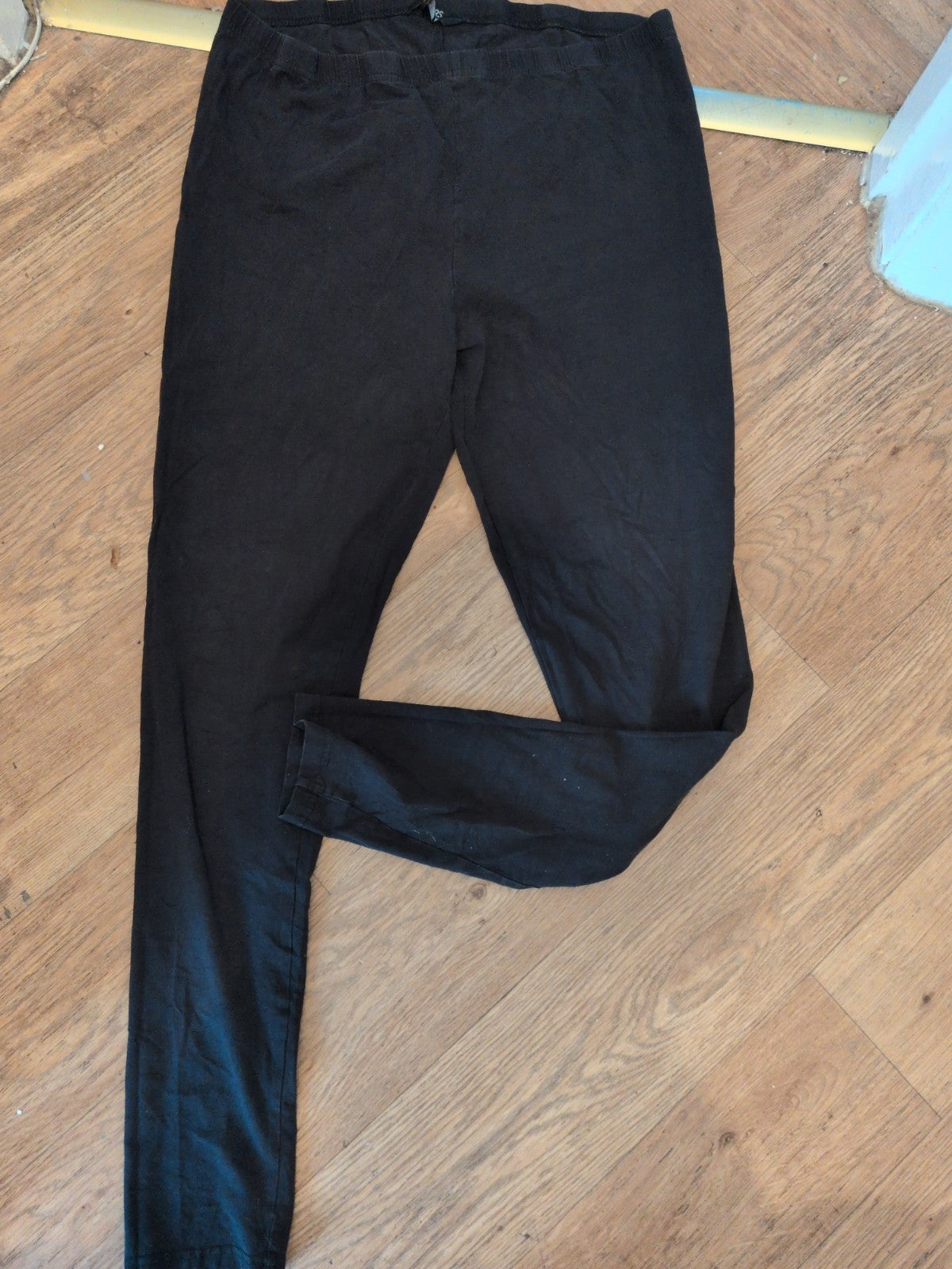 Ladies Yours Size 20 Black Full Length Leggings