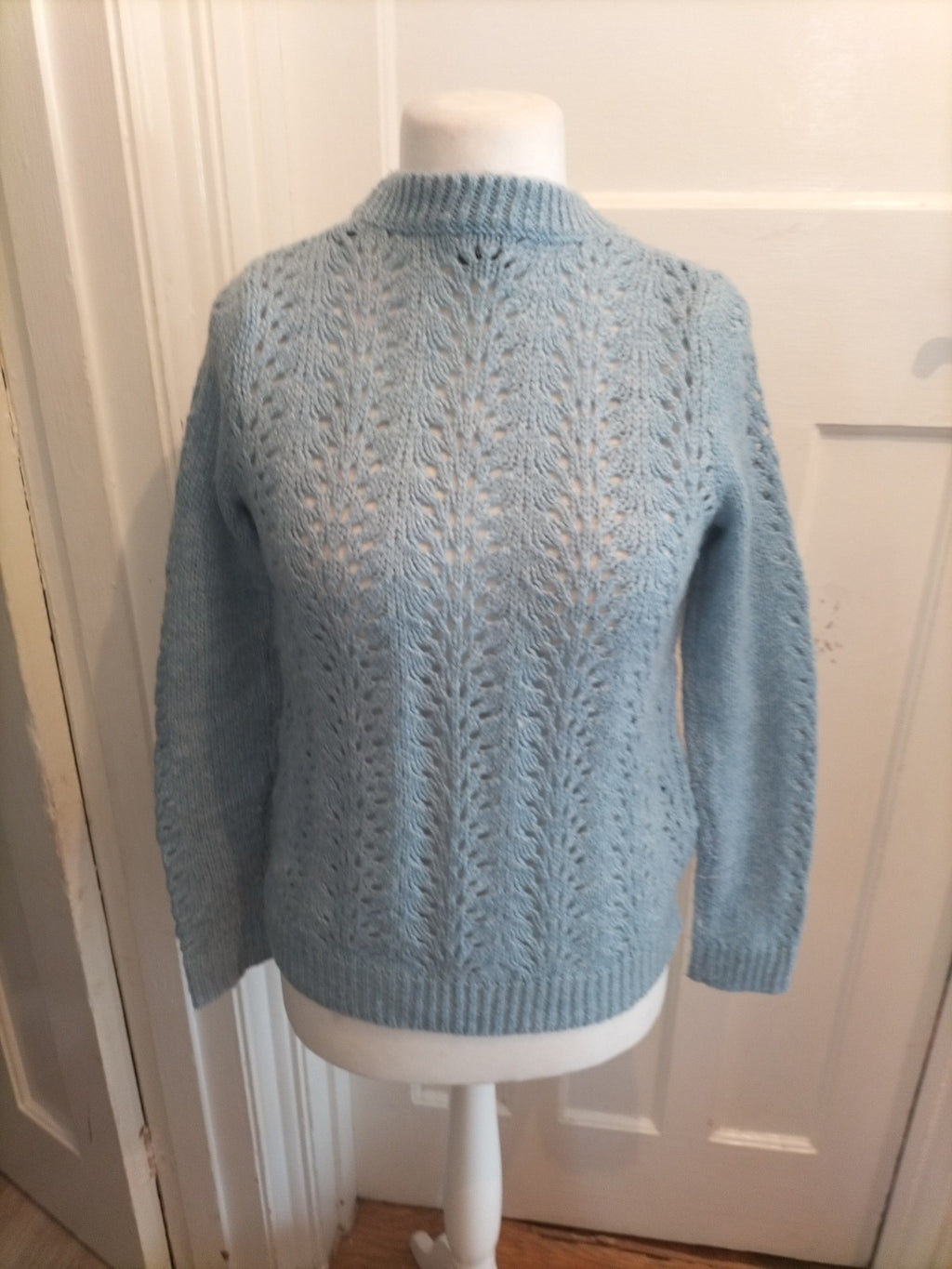 Papaya Small Blue Knit Long Sleeve Pullover Jumper
