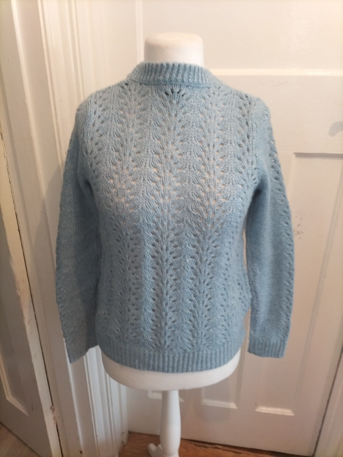 Papaya Small Blue Knit Long Sleeve Pullover Jumper