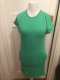Ladies George Size 8-10 Green Short Sleeved Dress
