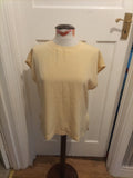 Ladies Precis Size 10 Pale Beige Sleeveless Blouse