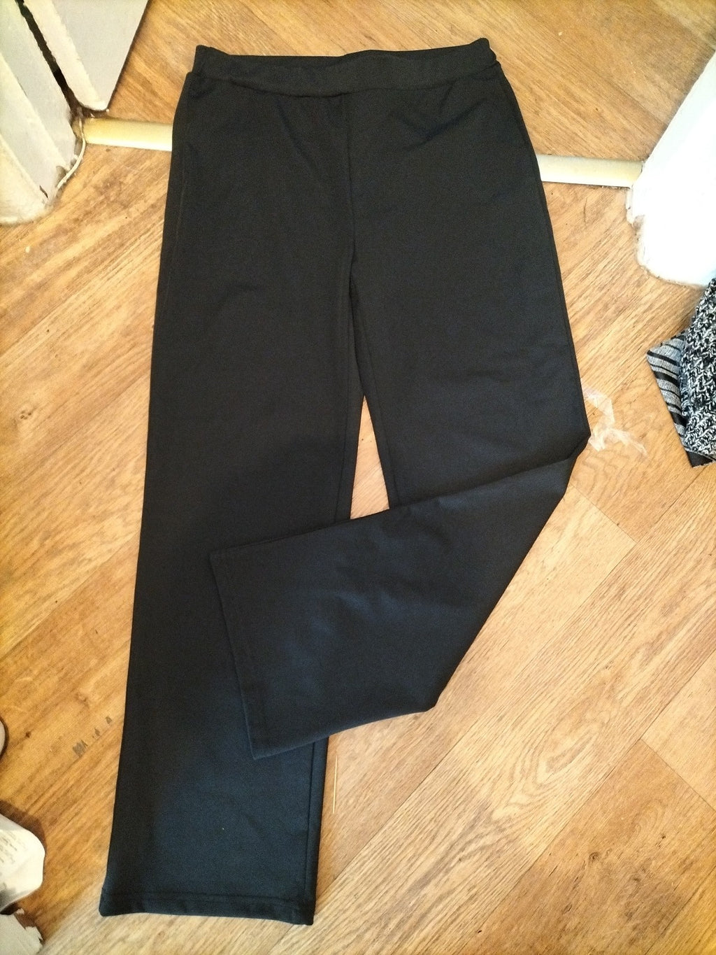 Ladies 2XL Black Stretch Straight Trousers