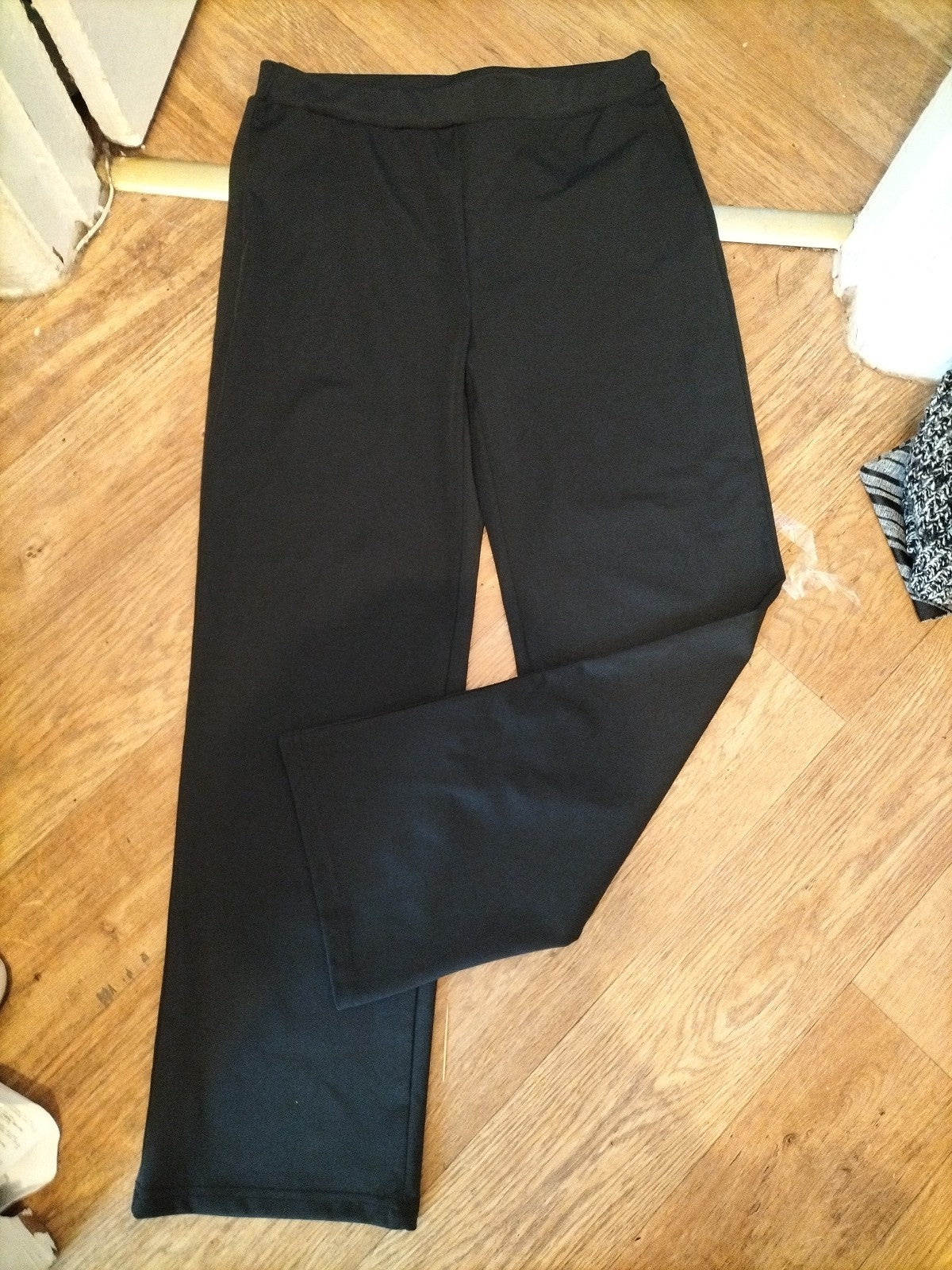 Ladies 2XL Black Stretch Straight Trousers