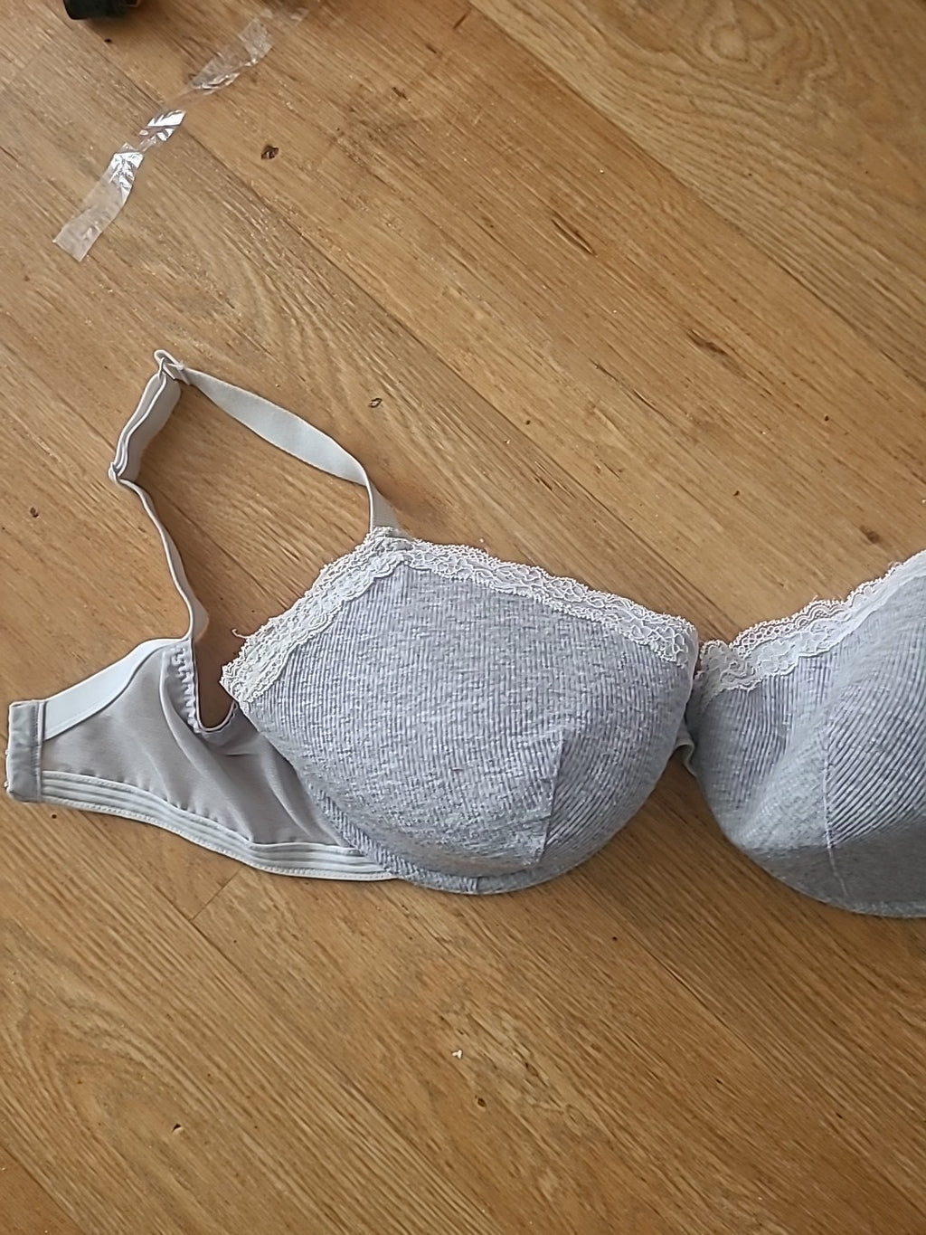 Ladies Marks And Spencer Size 34G Grey Padded Bra