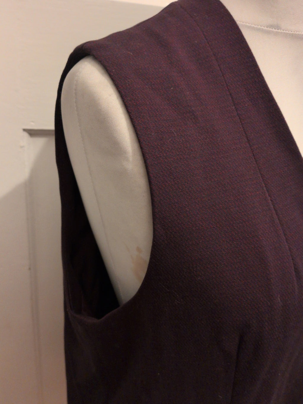 New Look 16 Dark Purple Sleeveless Blouse Lined