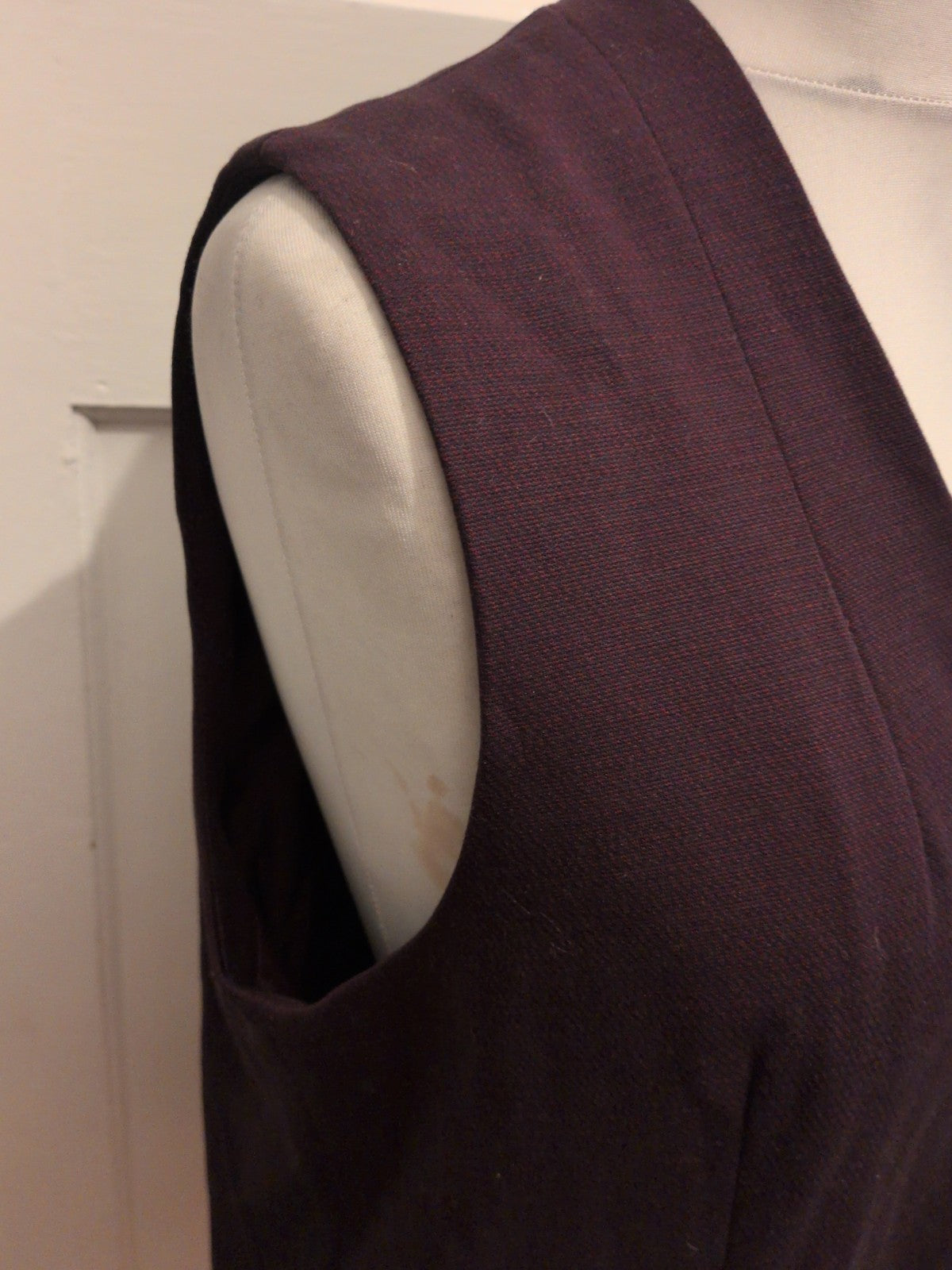 New Look 16 Dark Purple Sleeveless Blouse Lined