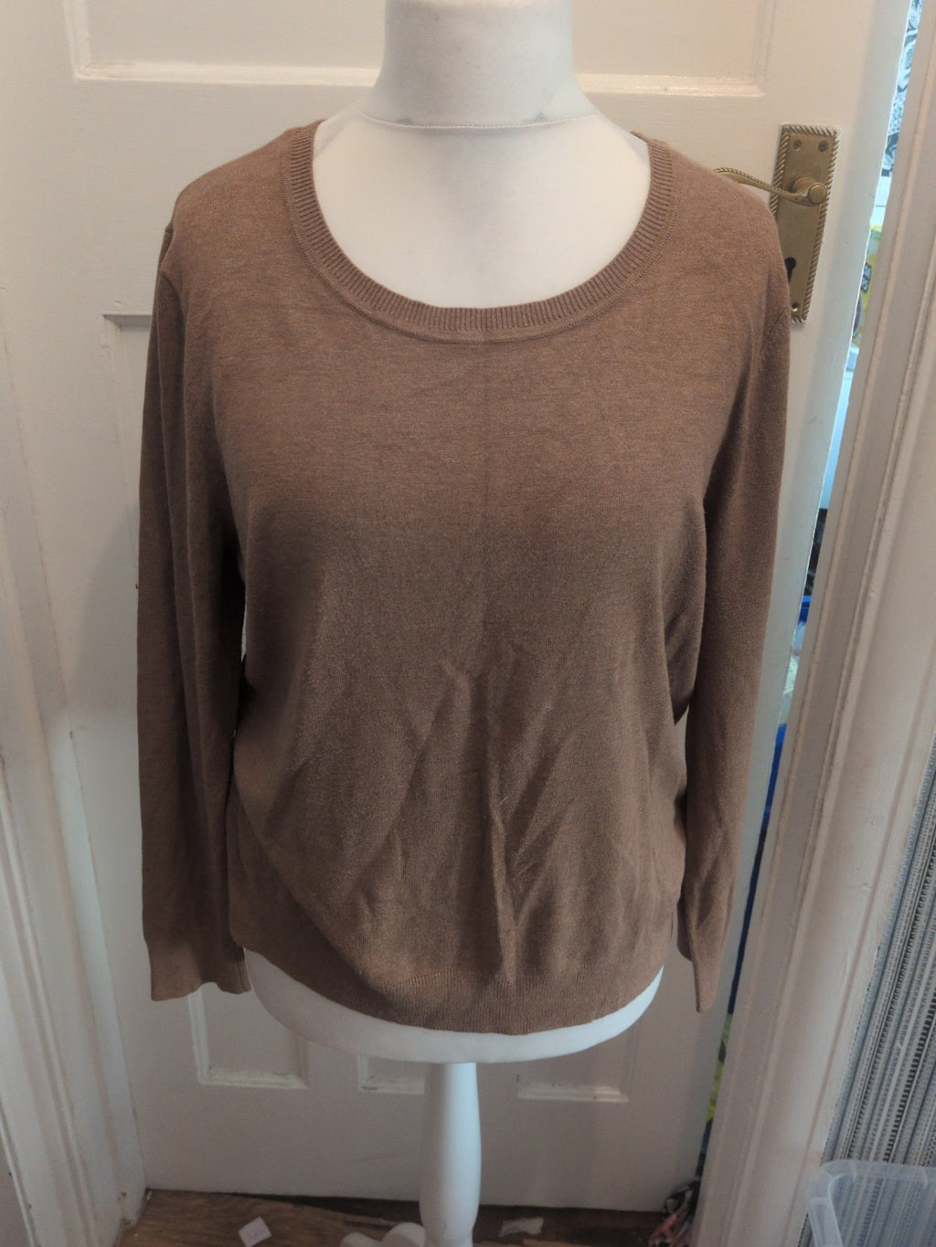 Peacocks 18 Brown Round Neck Pullover Jumper