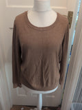 Peacocks 18 Brown Round Neck Pullover Jumper