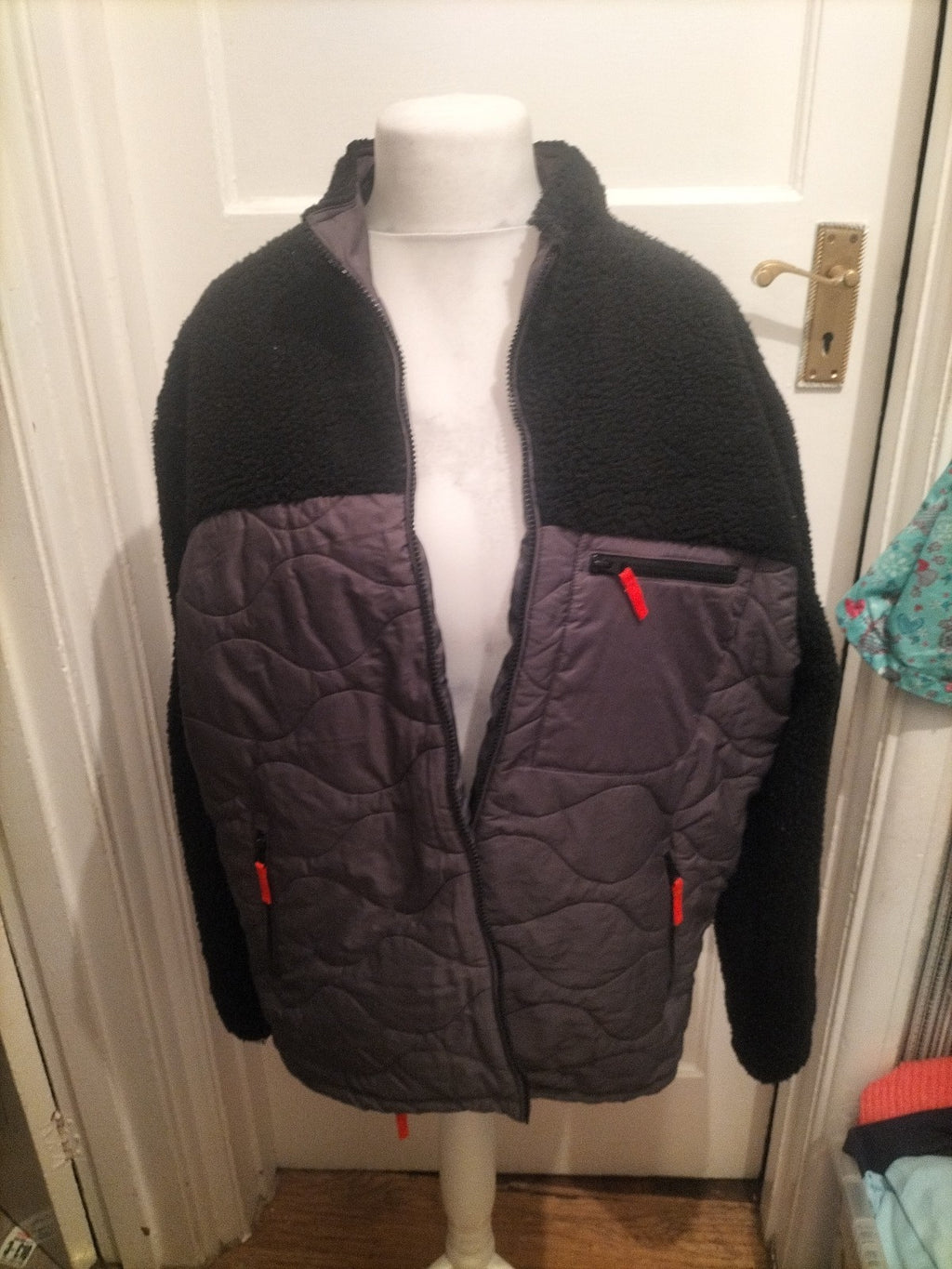 TU Large Dark Grey And Black Zipped Jacket