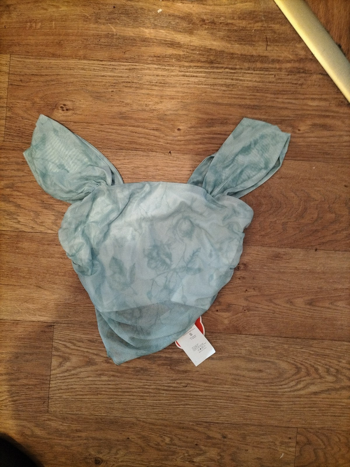 Brand New Ladies Cider Size Small Pale Green Turquoise Mesh Crop Top