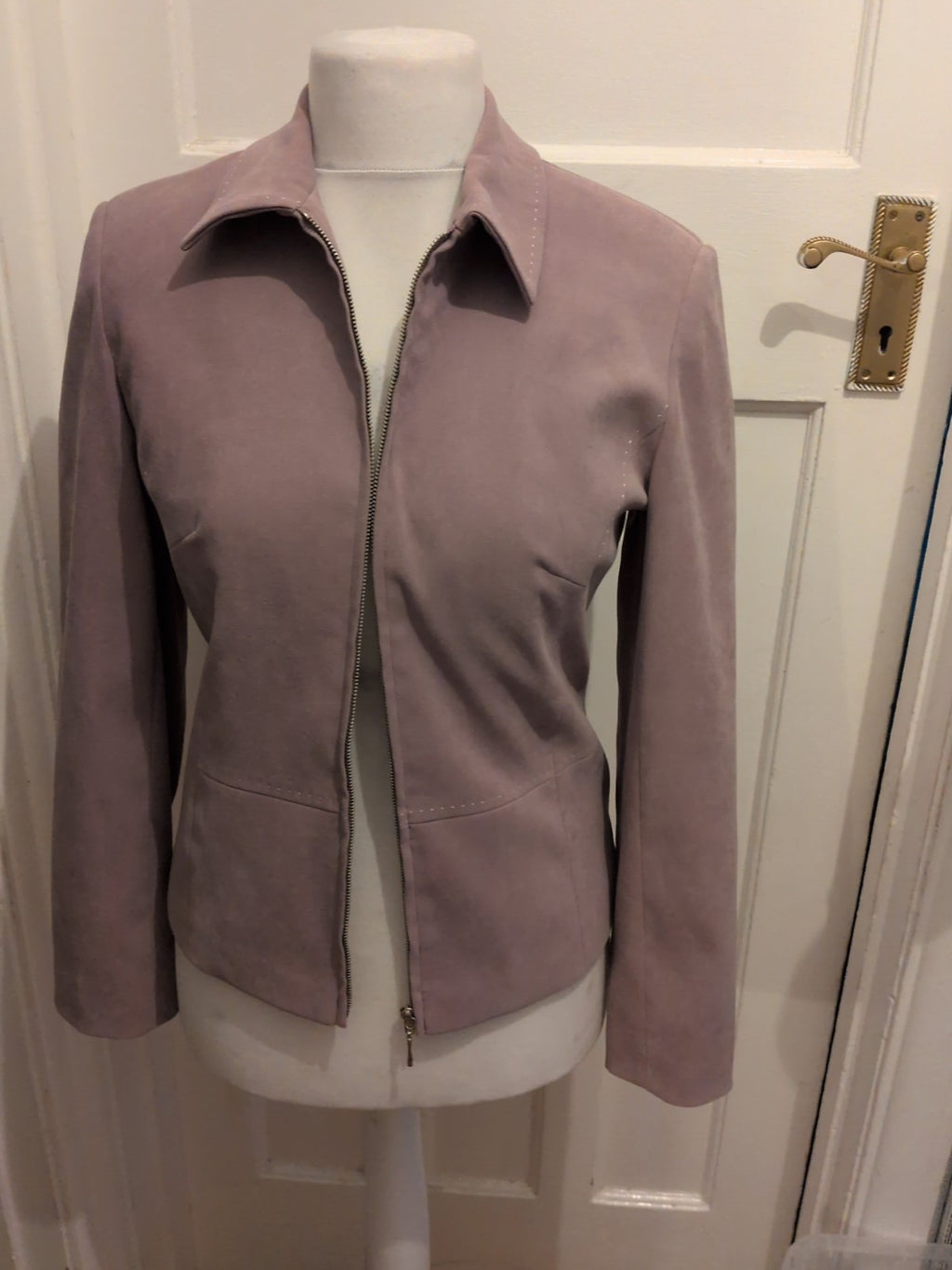 Primark 12 Pale Purple Full Zip Padded Lined Blazer