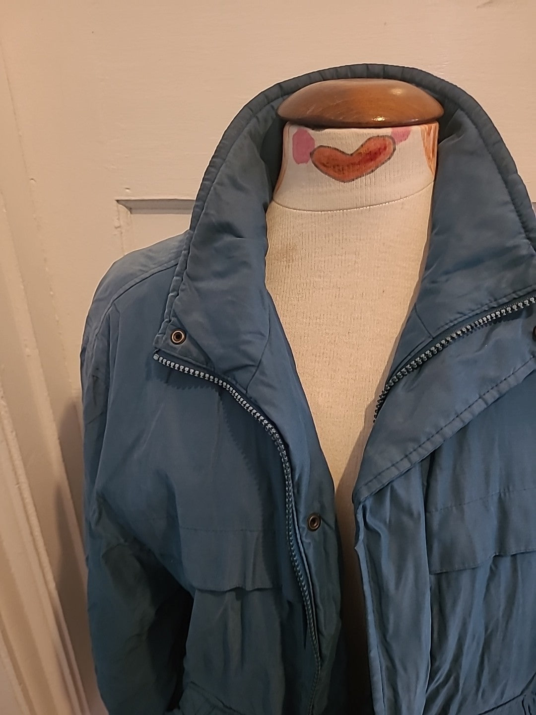 Mens Casual Club Size Small Teal Lined Coat