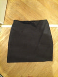 Ladies Marks And Spencers 16 Brown/Black/Blue Elasticated Pencil Skirt