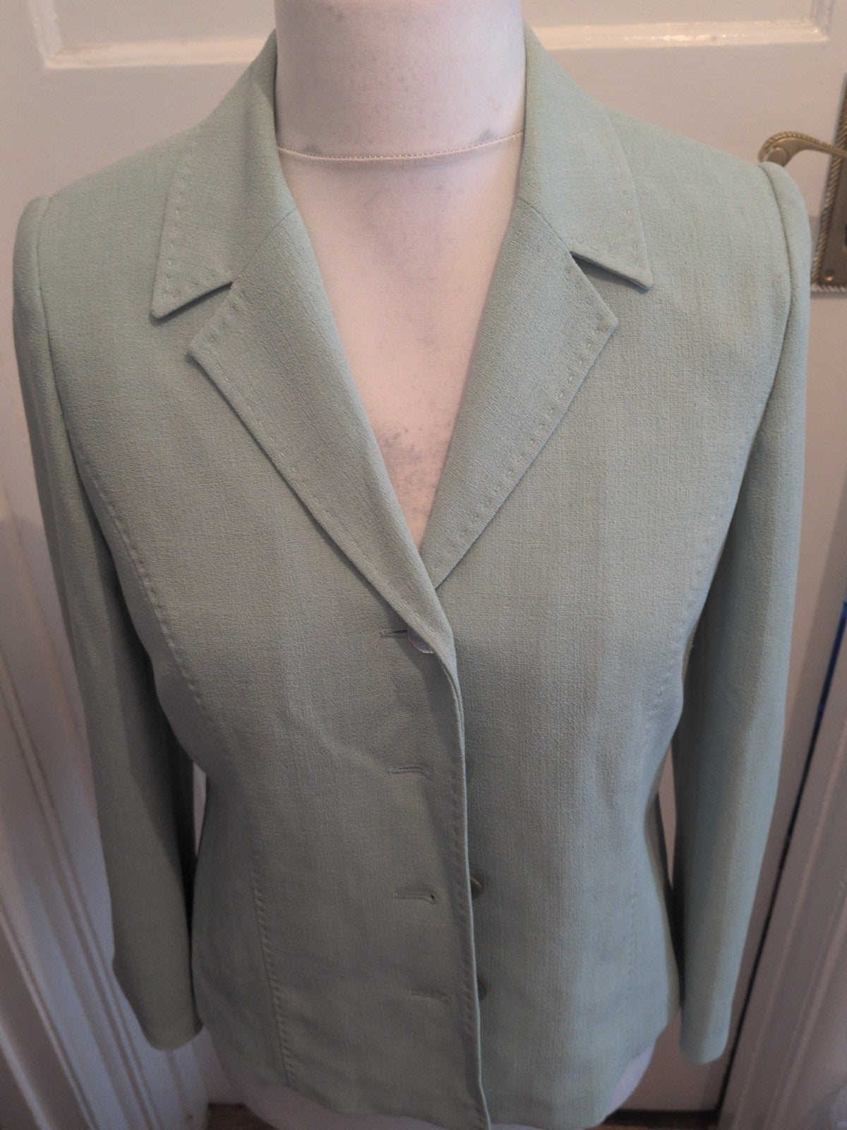 Gold 12 Pale Aqua Blazer Marks On Lining