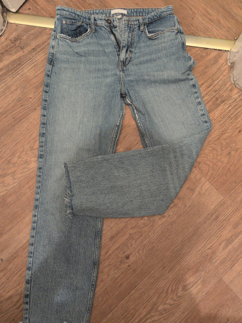 Ladies River Island Size 12 Straight Blue Jeans