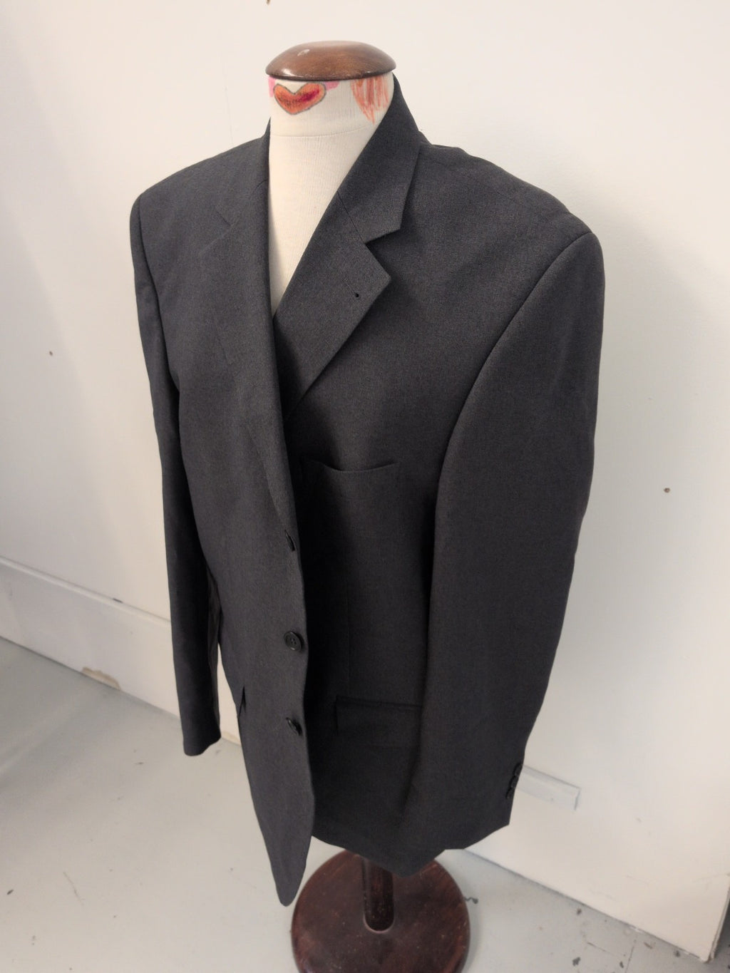 F&F 44 Grey Lined Padded Suit Jacket