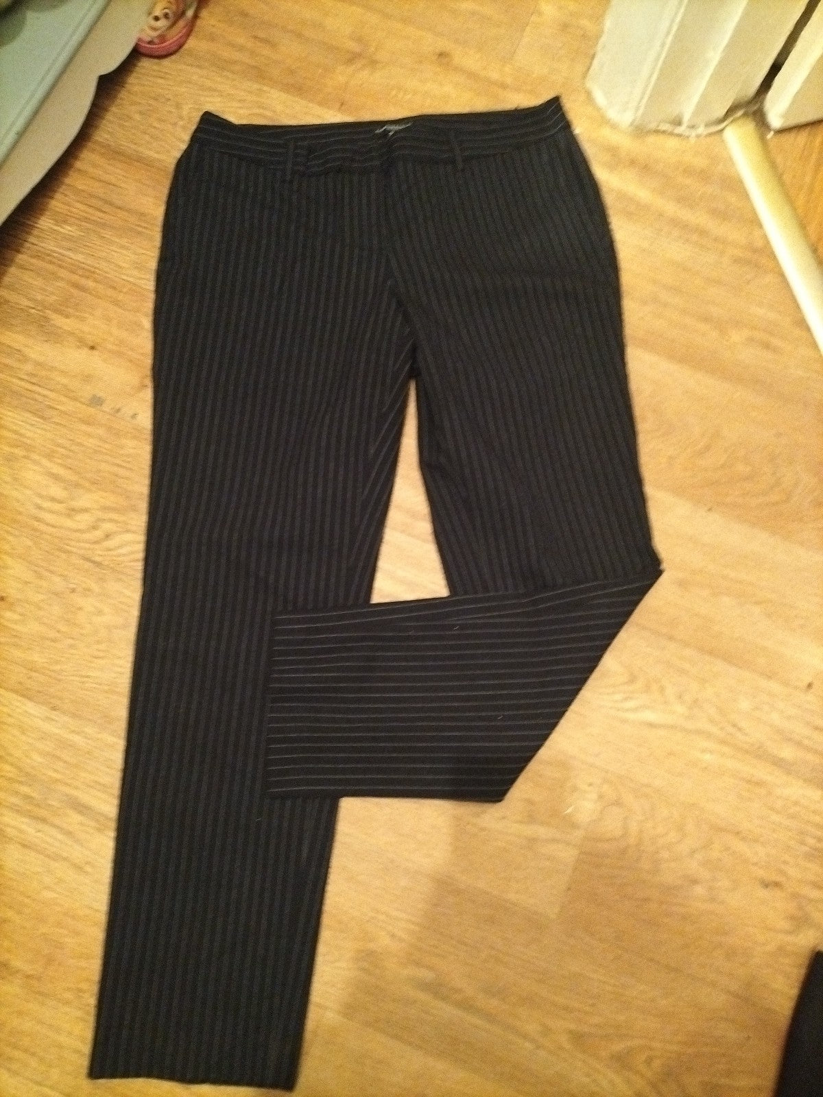 Ladies Katherine Barclay Size 14 Black Striped Trousers