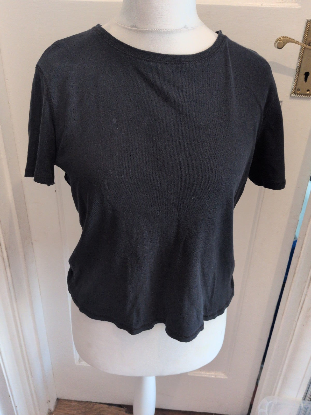 Marks And Spencer 12 Black Tee Short Sleeve