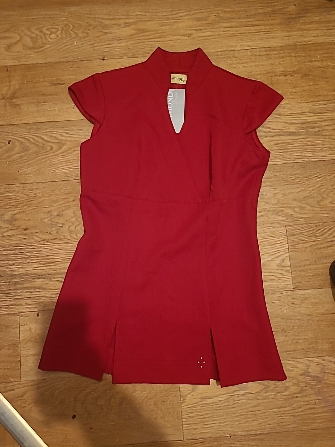 Brand New Ladies Diamond Size 10 Red Sleeveless Dress