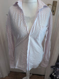 Classic Menswear Medium Light Purple And Navy Check Shirt Long Sleeve