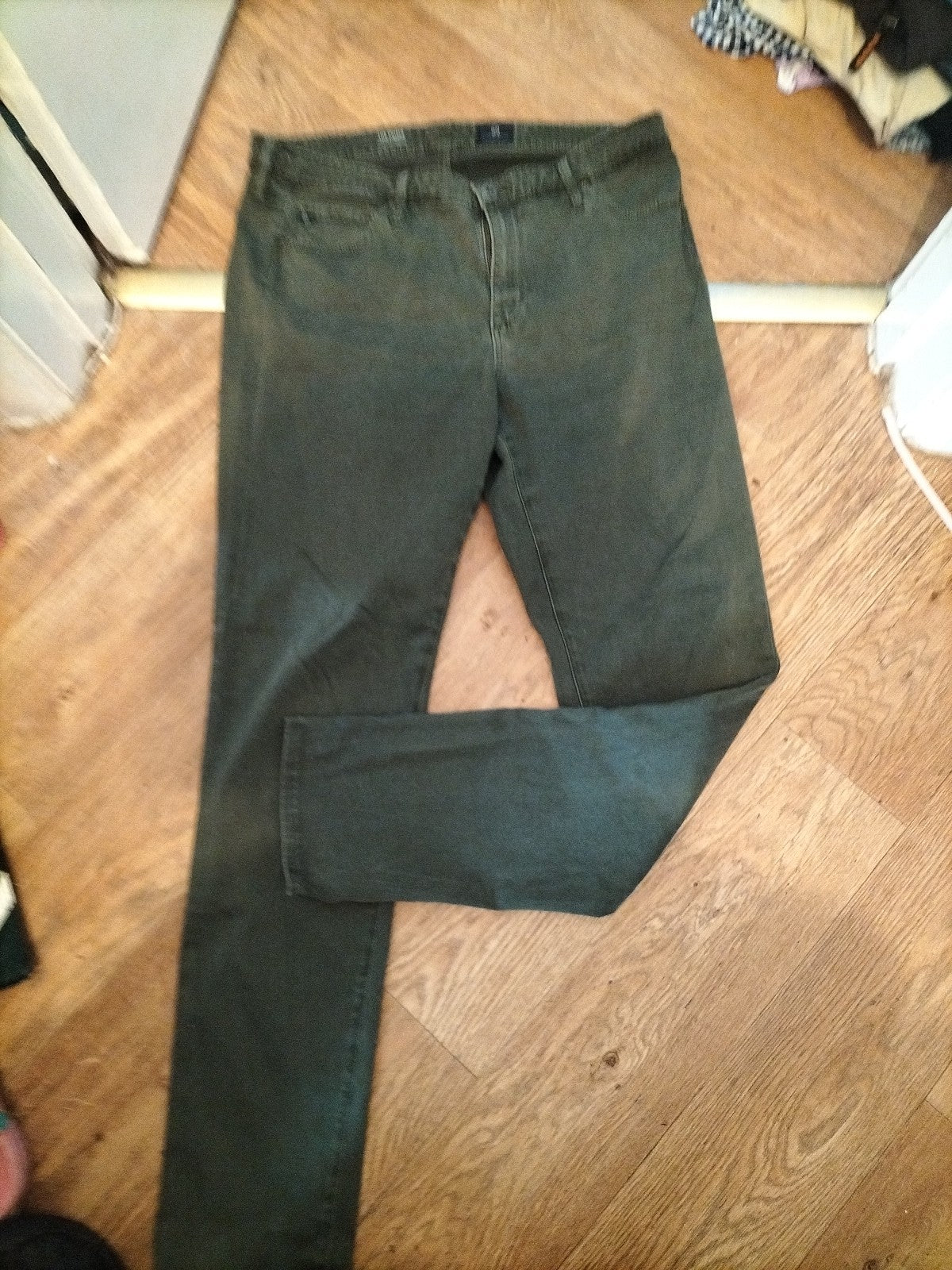 Adriano Goldschmied 32r Mid Rise Cigarette Prima Green Jeans