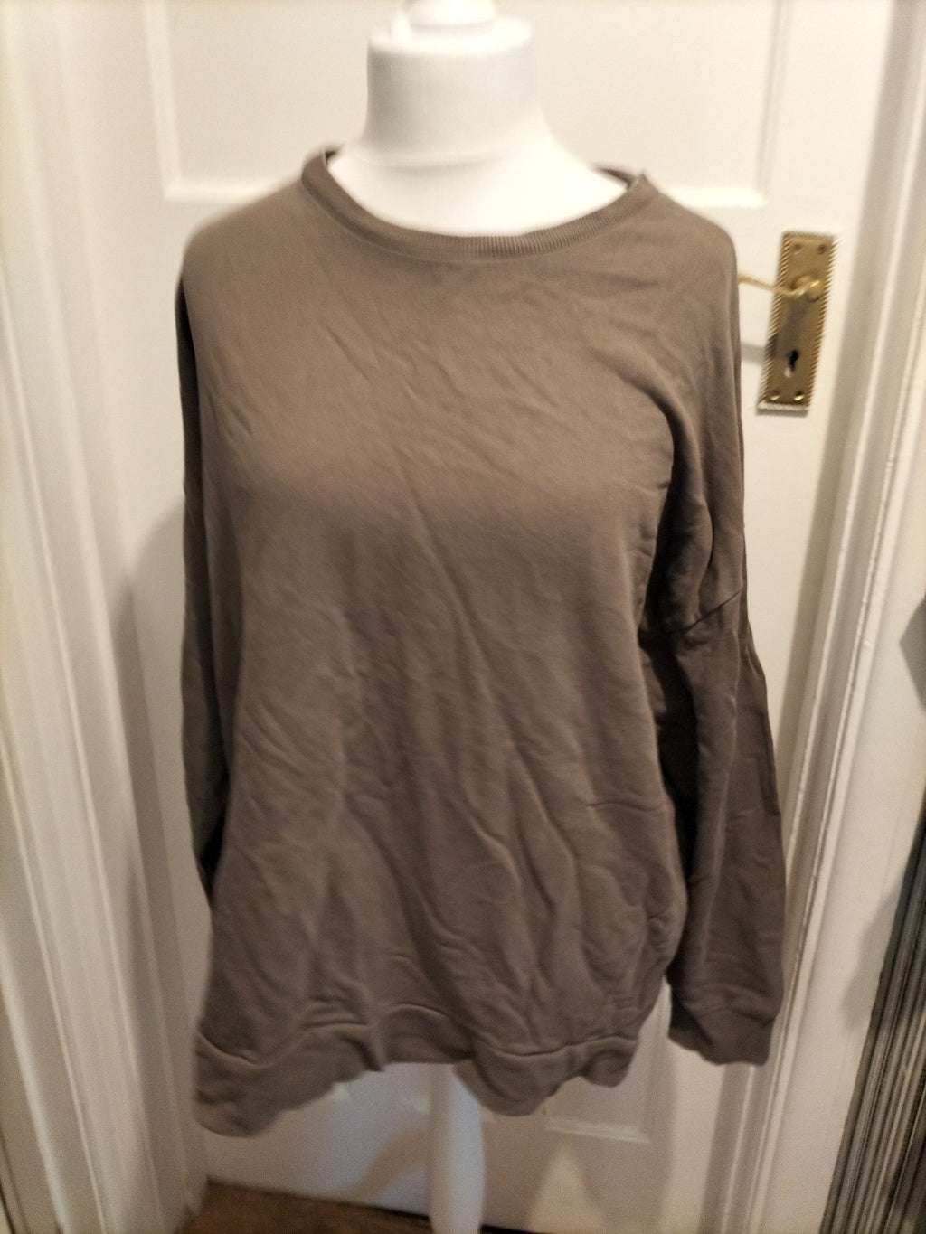 Ladies Tu Size XL Brown Long Sleeved Pullover Jumper