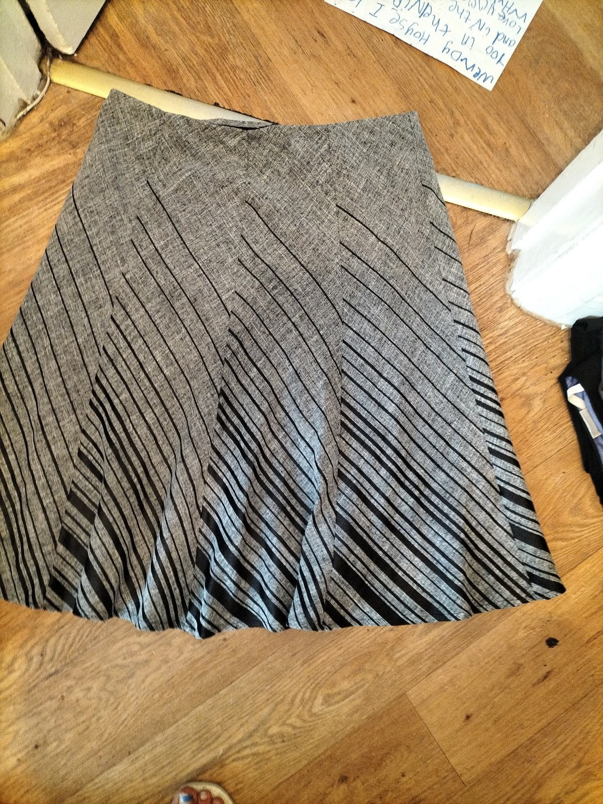 M&S Collection 18 Grey Mix Flare Skirt Length 30inch