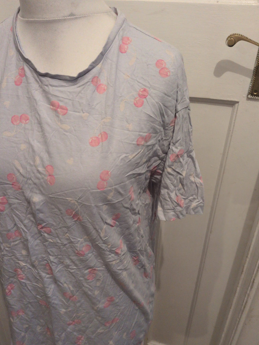 F&F 8-10 Cherry Pattern Pyjama Top